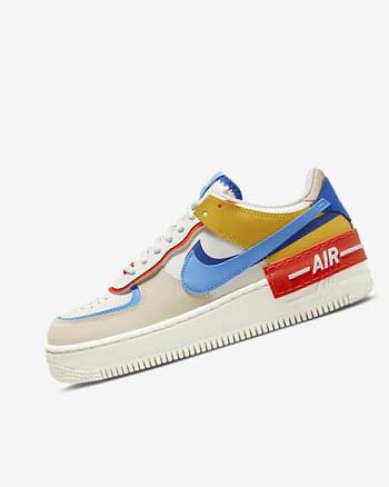 Nike Air Force 1 Shadow Azul Rey Naranjas Azules | MX 5303